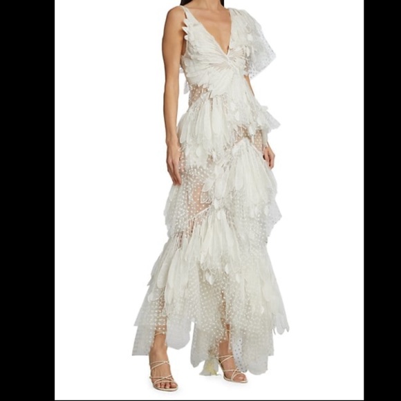 Zimmermann Rhythmic Fluted Gown AU 1 NWT - Picture 2 of 5